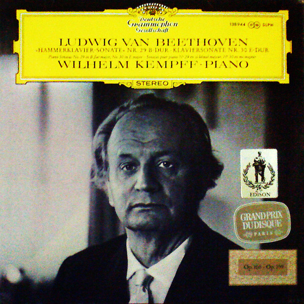 Cover Ludwig van Beethoven - Wilhelm Kempff - »Hammerklavier-Sonate« Nr. 29 B-dur / Klaviersonate Nr. 30 E-dur (LP) Schallplatten Ankauf