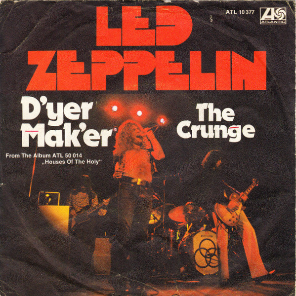 Cover Led Zeppelin - D'yer Mak'er / The Crunge (7, Single) Schallplatten Ankauf