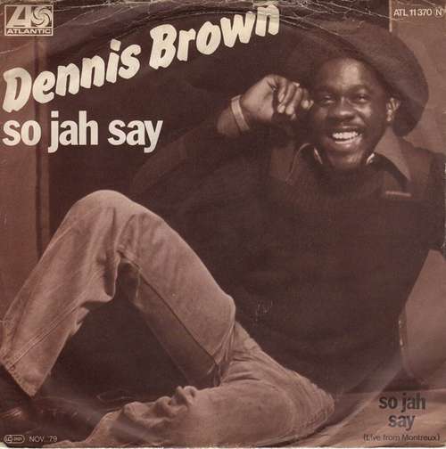 Cover Dennis Brown - So Jah Say (7, Single) Schallplatten Ankauf