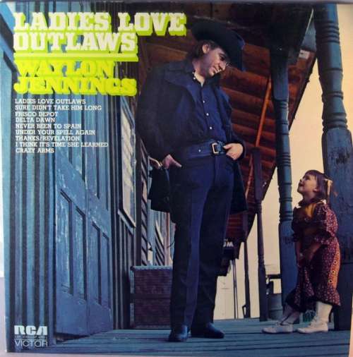 Cover Waylon Jennings - Ladies Love Outlaws (LP, Album) Schallplatten Ankauf