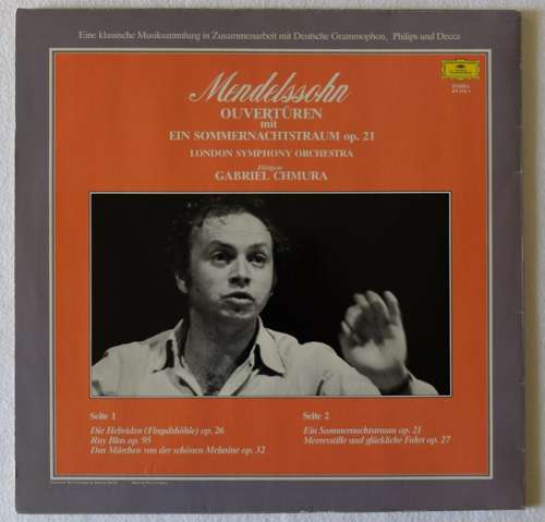 Cover Mendelssohn* / London Symphony Orchestra* / Gabriel Chmura - Ouvertüren Mit Ein Sommernachtstraum Op. 21 (LP) Schallplatten Ankauf