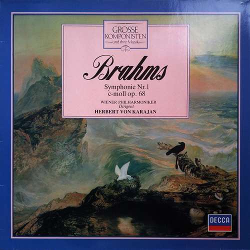 Cover Brahms*, Wiener Philharmoniker, Herbert von Karajan - Symphonie Nr. 1 C-moll Op. 68 (LP, RE) Schallplatten Ankauf