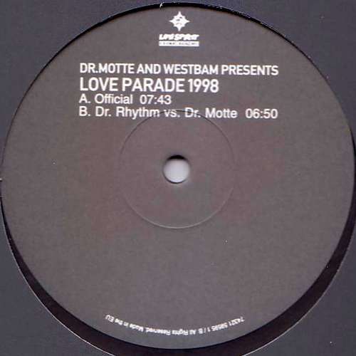 Cover Dr. Motte & Westbam - Love Parade 1998 (One World One Future) (12, Ltd, Gre) Schallplatten Ankauf