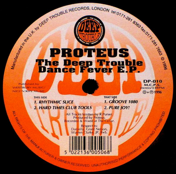 Cover Proteus (5) - The Deep Trouble Dance Fever E.P. (12, EP) Schallplatten Ankauf