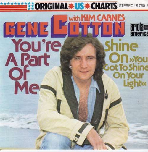 Cover Gene Cotton With Kim Carnes - You're A Part Of Me (7, Single) Schallplatten Ankauf