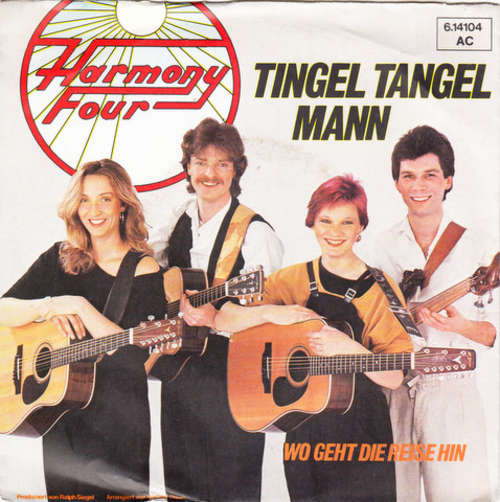 Cover Harmony Four - Tingel Tangel Mann (7, Single) Schallplatten Ankauf