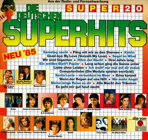 Cover Various - Super 20 - Die Deutschen Superhits Neu '85 (LP, Comp) Schallplatten Ankauf