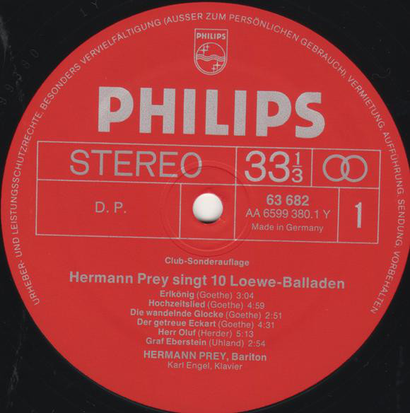 Bild Hermann Prey / Karl Engel - 10 Loewe Balladen (LP, Club) Schallplatten Ankauf