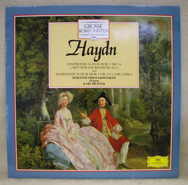 Cover Haydn* / Berliner Philharmoniker / Karl Richter - Symphonie G-Dur Hob. I Nr. 94 (Mit Dem Paukenschlag) Und Symphonie D-Dur Hob. I Nr. 101 (Die Uhr) (LP) Schallplatten Ankauf
