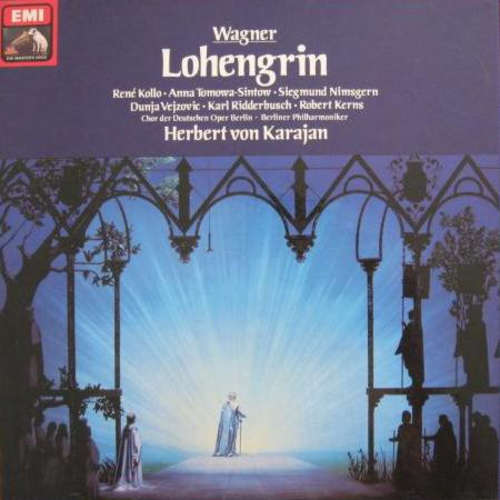 Cover Richard Wagner, Berliner Philharmoniker, Herbert von Karajan - Lohengrin (5xLP + Box) Schallplatten Ankauf