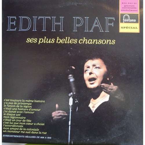 Cover Edith Piaf - Ses Plus Belles Chansons (LP, Comp) Schallplatten Ankauf