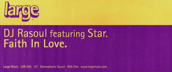 Bild DJ Rasoul Featuring Star* - Faith In Love (12) Schallplatten Ankauf