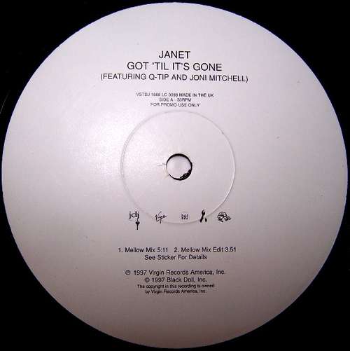 Cover Janet* Featuring Q-Tip And Joni Mitchell - Got 'Til It's Gone (12, Promo) Schallplatten Ankauf