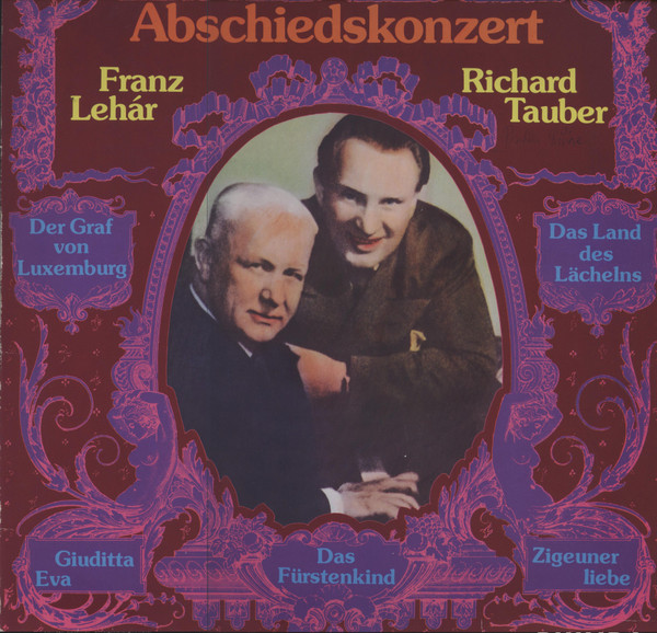 Cover Franz Lehár / Richard Tauber - Abschiedskonzert (LP) Schallplatten Ankauf