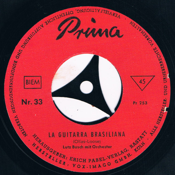 Bild Lutz Busch - La Guitarra Brasiliana (Flexi, 7, S/Sided) Schallplatten Ankauf