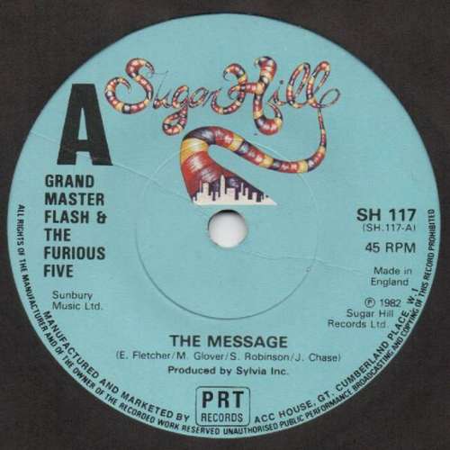 Cover Grandmaster Flash & The Furious Five - The Message (7) Schallplatten Ankauf