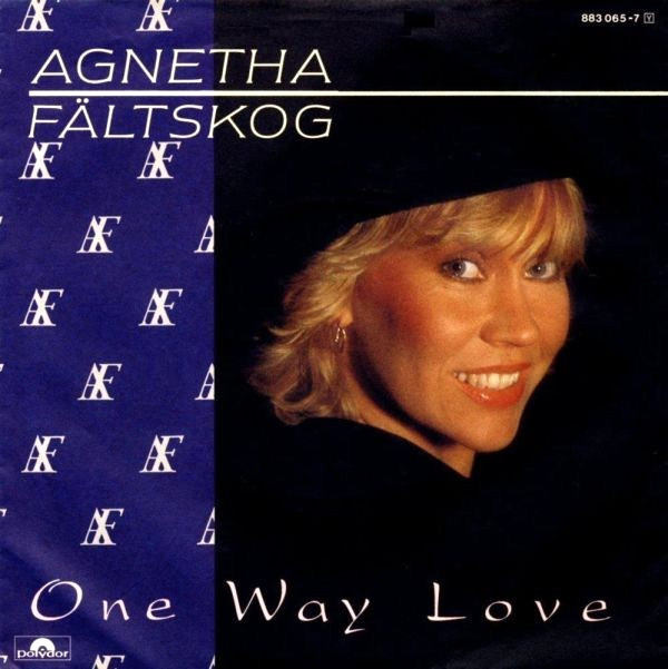 Cover Agnetha Fältskog - One Way Love (7, Single) Schallplatten Ankauf