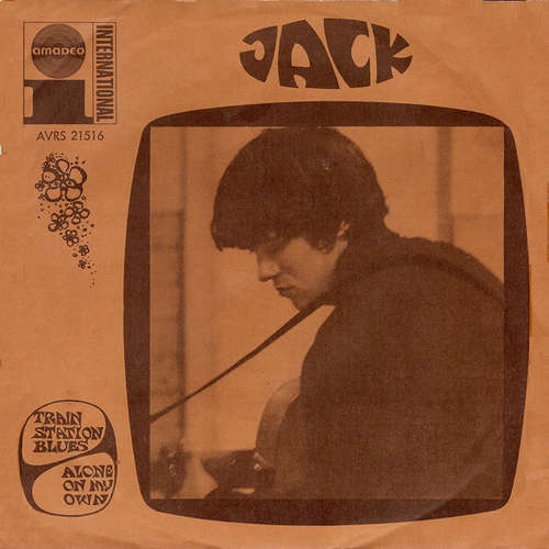 Cover Jack Grunsky - Train Station Blues / Alone On My Own (7, Single) Schallplatten Ankauf