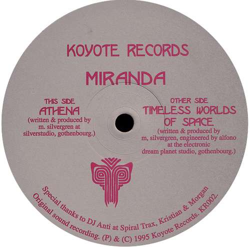 Cover Miranda - Timeless Worlds Of Space / Athena (12) Schallplatten Ankauf