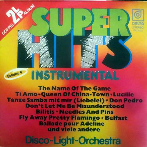 Cover Disco Light Orchestra - Super Hits Instrumental Volume 4 (2xLP, Gat) Schallplatten Ankauf