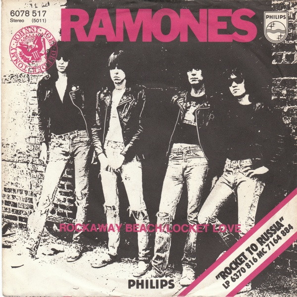 Cover Ramones - Rockaway Beach / Locket Love (7, Single) Schallplatten Ankauf