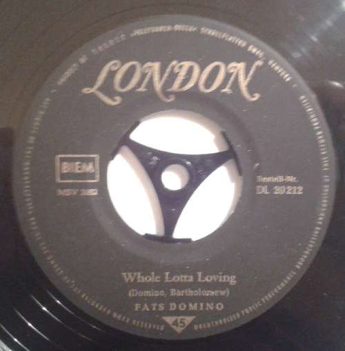 Cover Fats Domino - Whole Lotta Loving (7, Single) Schallplatten Ankauf