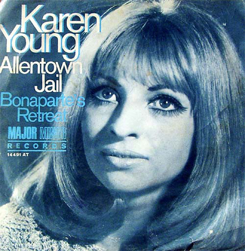 Cover Karen Young (2) - Allentown Jail / Bonaparte's Retreat (7, Single, Mono) Schallplatten Ankauf