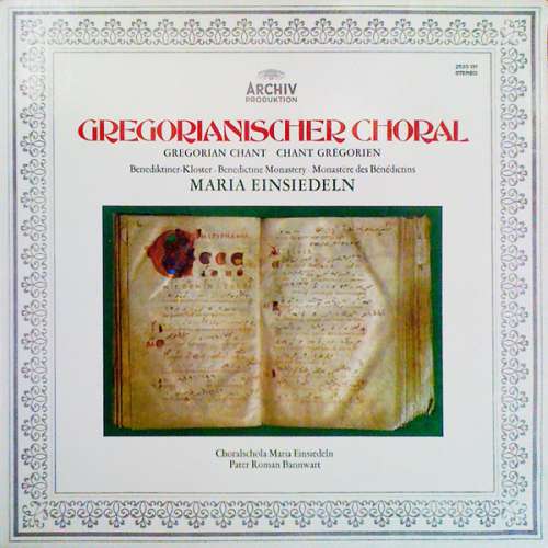 Cover Choralschola Maria Einsiedeln*, Pater Roman Bannwart - Gregorianischer Choral - Benediktinerkloster Maria Einsiedeln (LP, Gat) Schallplatten Ankauf