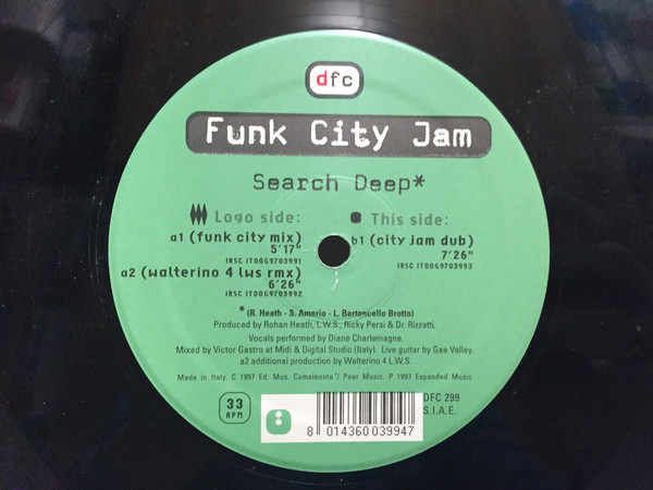 Cover Funk City Jam - Search Deep (12) Schallplatten Ankauf