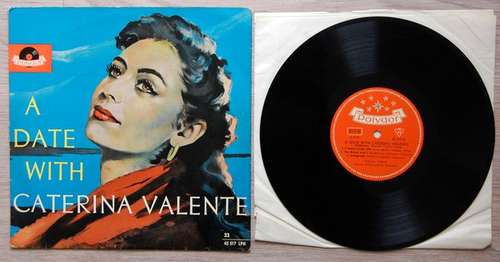 Cover Caterina Valente - A Date With Caterina Valente (10) Schallplatten Ankauf