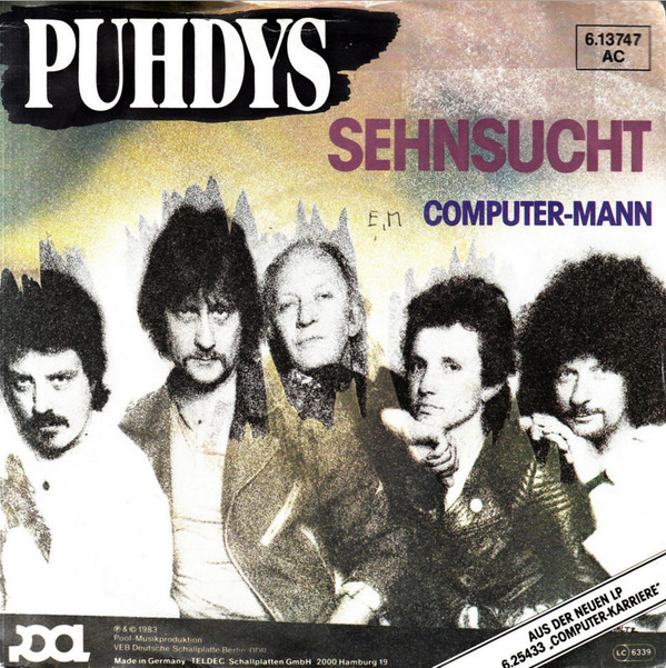 Cover Puhdys - Sehnsucht / Computer-Mann (7, Single) Schallplatten Ankauf