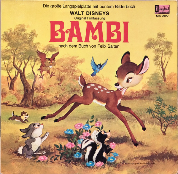Cover Felix Salten, Petra Krause - Walt Disney's Bambi (LP, Gat) Schallplatten Ankauf