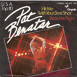 Cover Pat Benatar - Hit Me With Your Best Shot  (7, Single) Schallplatten Ankauf