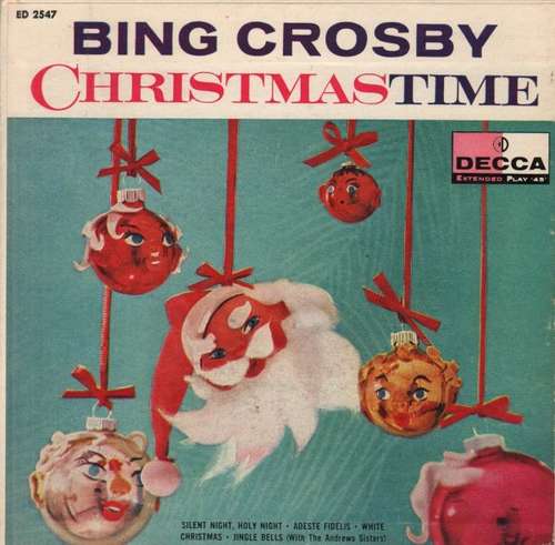 Cover Bing Crosby - Christmas Time (7, EP) Schallplatten Ankauf