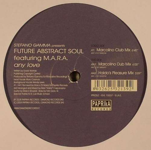 Cover Stefano Gamma Presents Future Abstract Soul Featuring M.A.R.A.* - Any Love (12) Schallplatten Ankauf