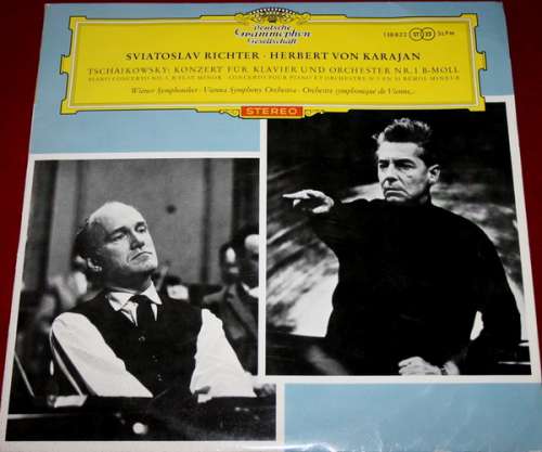 Cover Tschaikowsky* - Sviatoslav Richter, Herbert Von Karajan, Wiener Symphoniker - Konzert Für Klavier Und Orchester Nr. 1 B-Moll (LP, RE) Schallplatten Ankauf