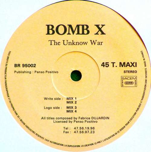 Cover Bomb X - The Unknow War (12) Schallplatten Ankauf
