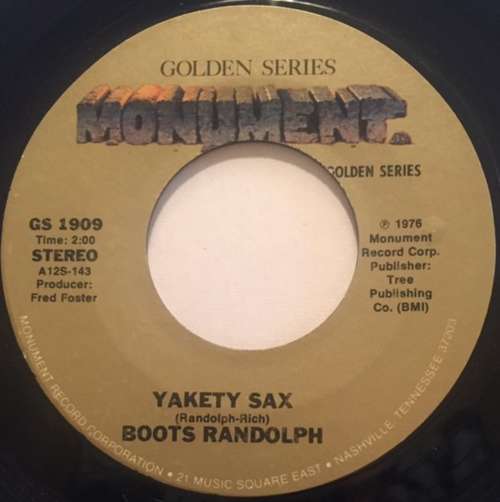 Cover Boots Randolph - Yakety Sax (7, Single, RE) Schallplatten Ankauf
