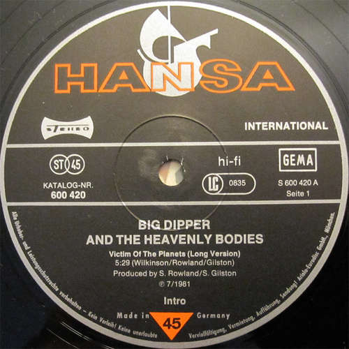 Bild Big Dipper And The Heavenly Bodies - Victim Of The Planets (12) Schallplatten Ankauf