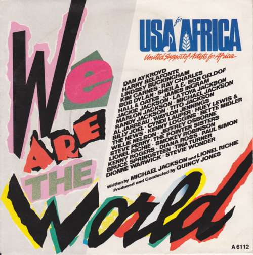 Cover USA For Africa - We Are The World (7, Single, Sol) Schallplatten Ankauf