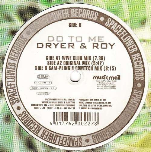 Cover Dryer & Roy - Do To Me (12) Schallplatten Ankauf