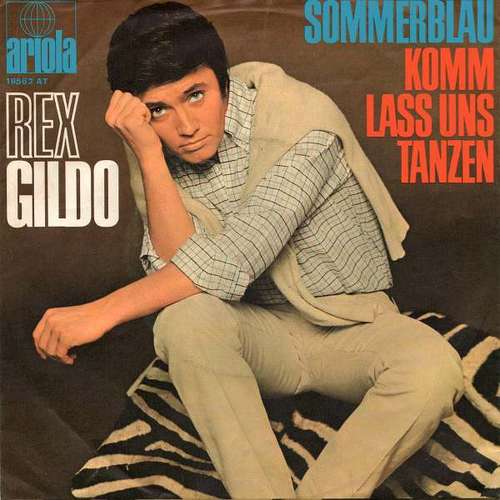 Cover Rex Gildo - Sommerblau / Komm Lass Uns Tanzen (7, Single, Mono) Schallplatten Ankauf