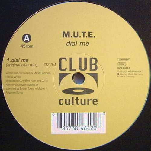 Cover M.U.T.E. - Dial Me (12) Schallplatten Ankauf