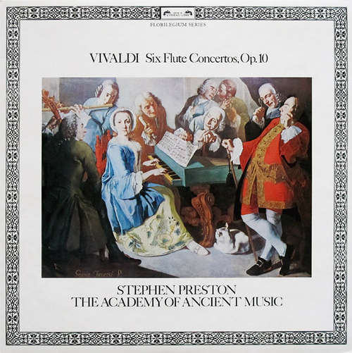Cover Vivaldi* - Stephen Preston, The Academy Of Ancient Music - Six Flute Concertos, Op. 10 (LP) Schallplatten Ankauf