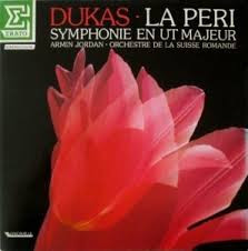 Cover Dukas* - Orchestre De La Suisse Romande*, Armin Jordan - La Péri - Symphonie En Ut Majeur (LP, Gat) Schallplatten Ankauf