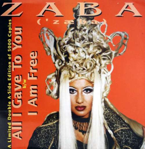 Cover ZABA - All I Gave To You (12, Ltd) Schallplatten Ankauf