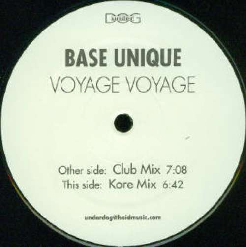 Cover Base Unique - Voyage Voyage (12) Schallplatten Ankauf