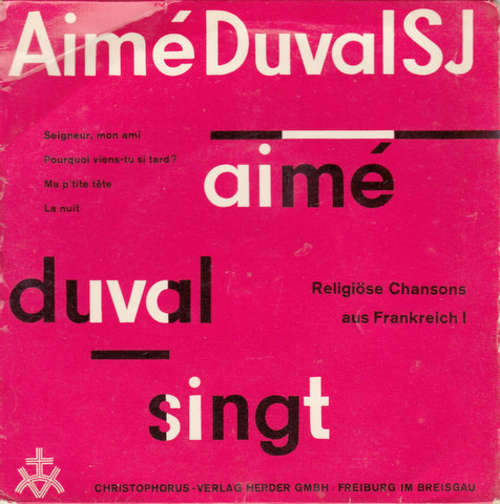 Cover Aimé Duval SJ* - Religiöse Chansons Aus Frankreich I (7, EP, Mono) Schallplatten Ankauf