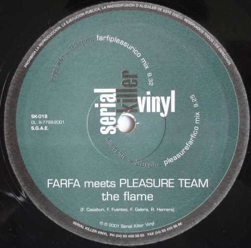 Cover Farfa* Meets Pleasure Team* - The Flame (12) Schallplatten Ankauf