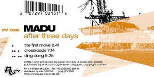 Cover Madu - After Three Days (12) Schallplatten Ankauf